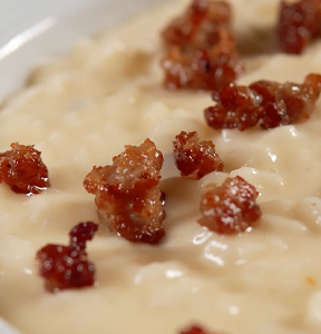 RISOTTO CON GORGONZOLA GRAN RISERVA LEONARDI IGOR E SALSICCIA